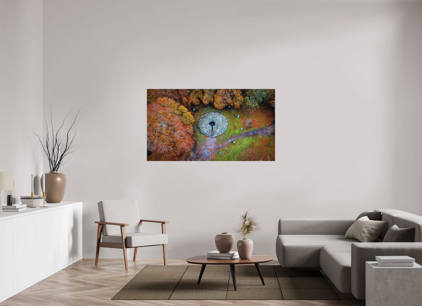 160 x 90 cm, Hahnemühle Photo Rag Bright White Steinkreis