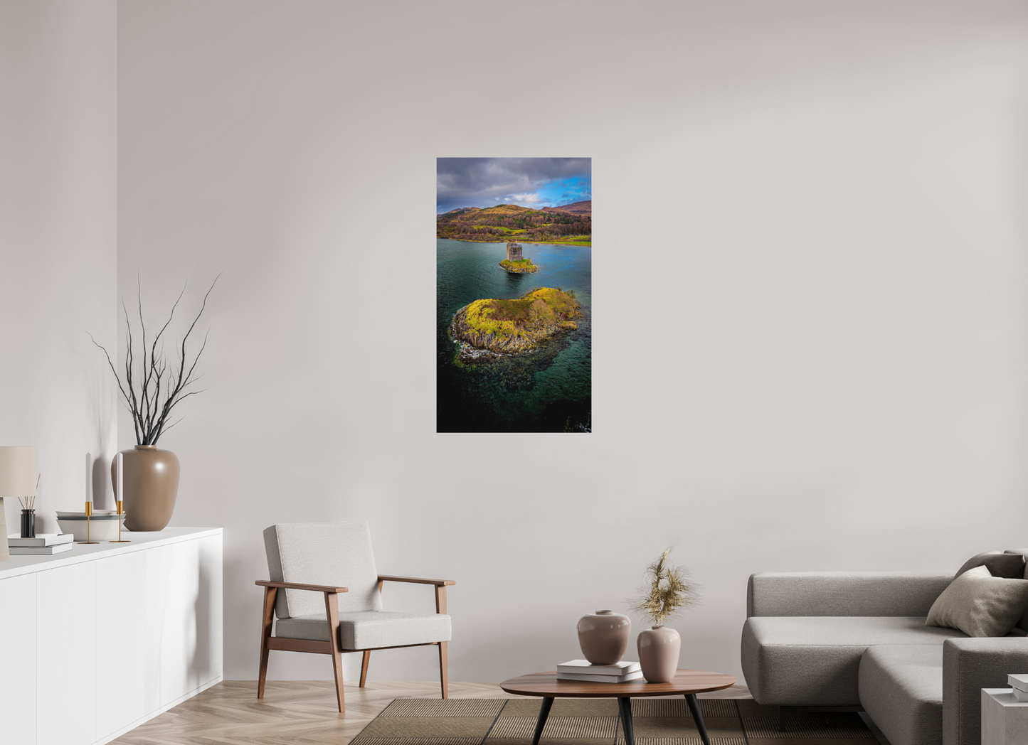 63 x 112 cm, Hahnemühle Photo Rag Bright White Castle Stalker in den Highlands