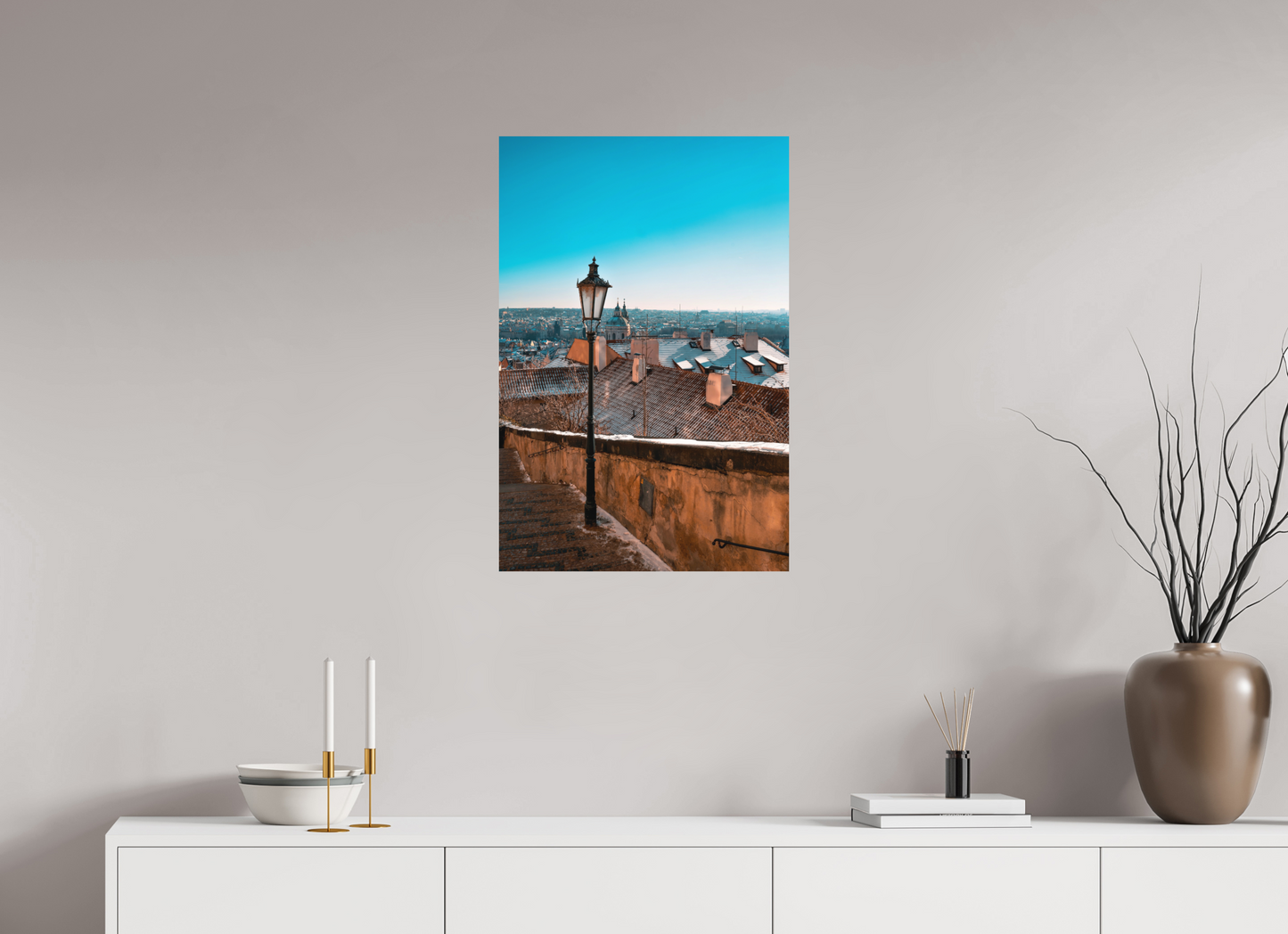 50 x 75 cm, Hahnemühle Photo Rag Bright White Prag: Winterblick