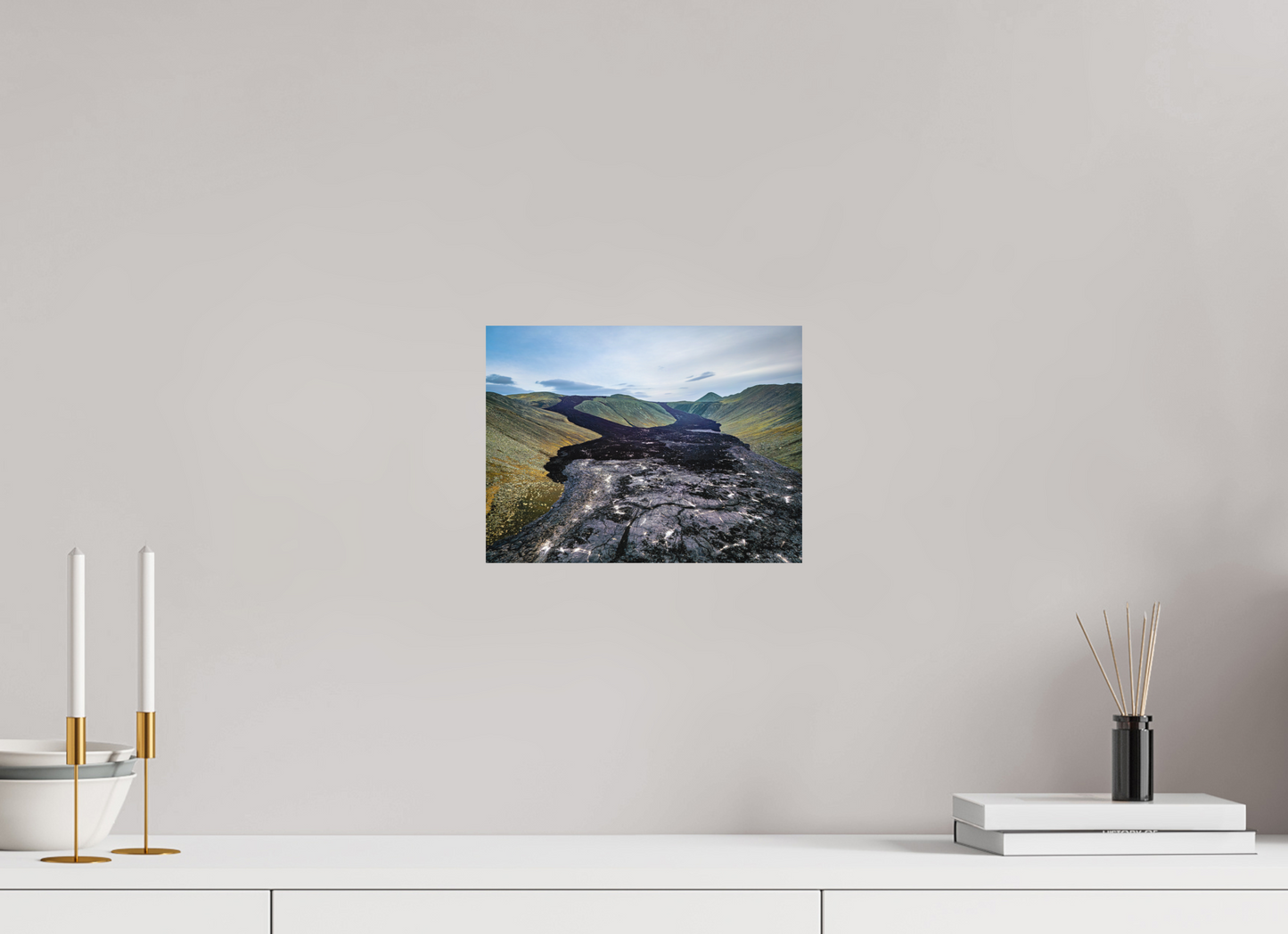 28 x 21 cm, Hahnemühle Photo Rag Bright White Pfad aus Feuer – Erstarrte Lava