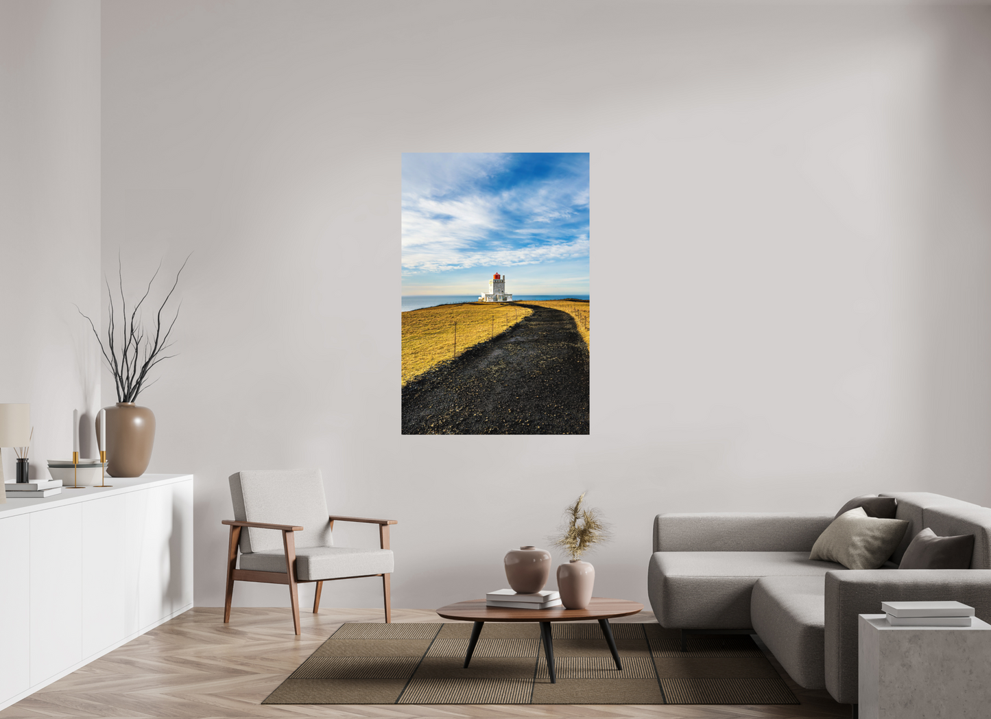 100 x 150 cm, Hahnemühle Photo Rag Bright White Dyrhólaey – Weg ins Licht