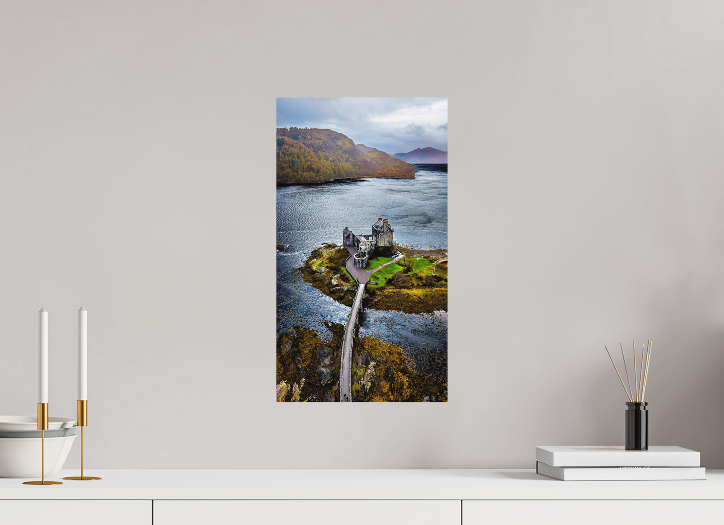 27 x 48 cm, Hahnemühle Photo Rag Bright White Eilean Donan Castle – Highlands Majesty