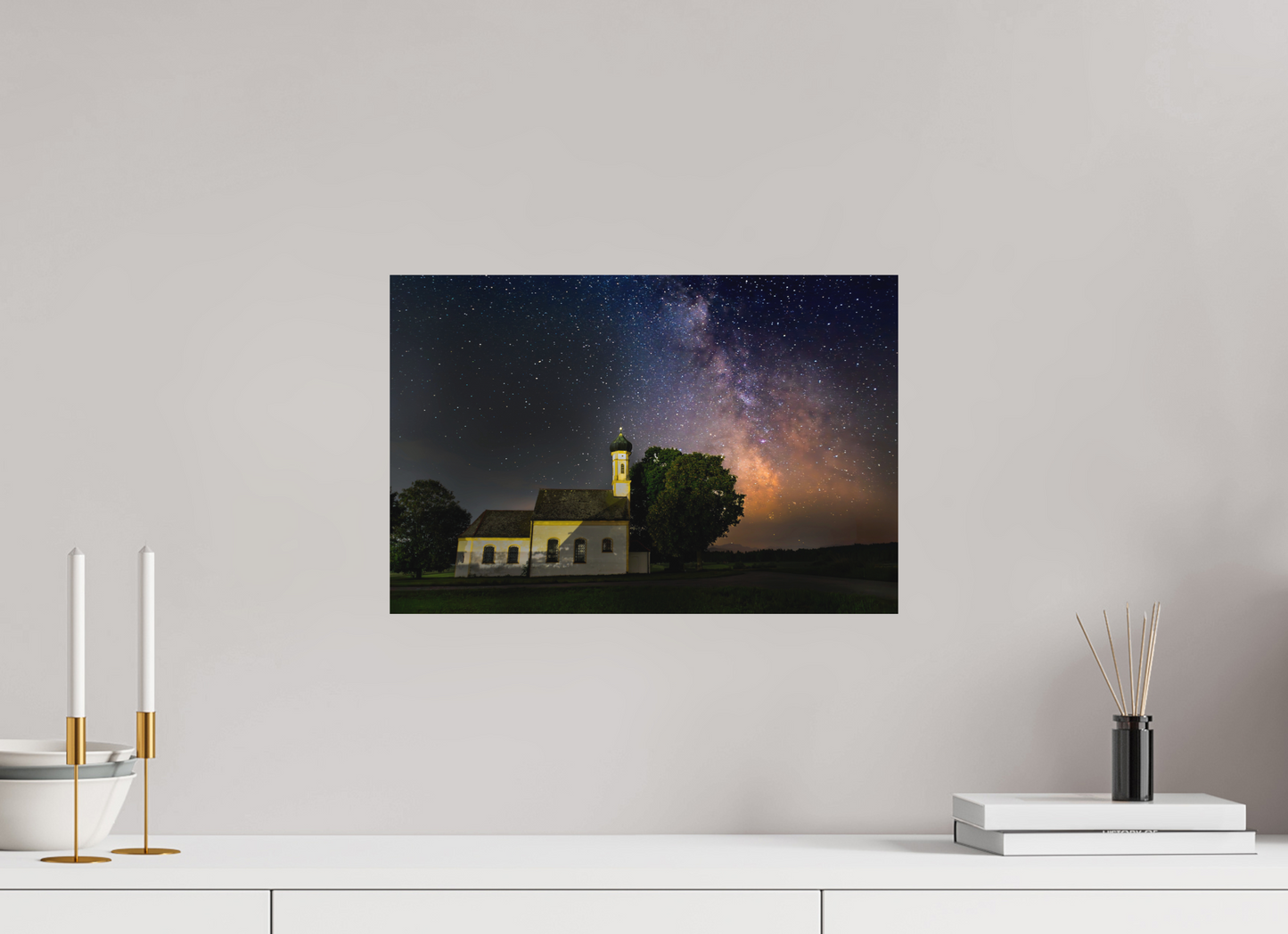 45 x 30 cm, Hahnemühle Photo Rag Bright White Sternensegen über Reistings