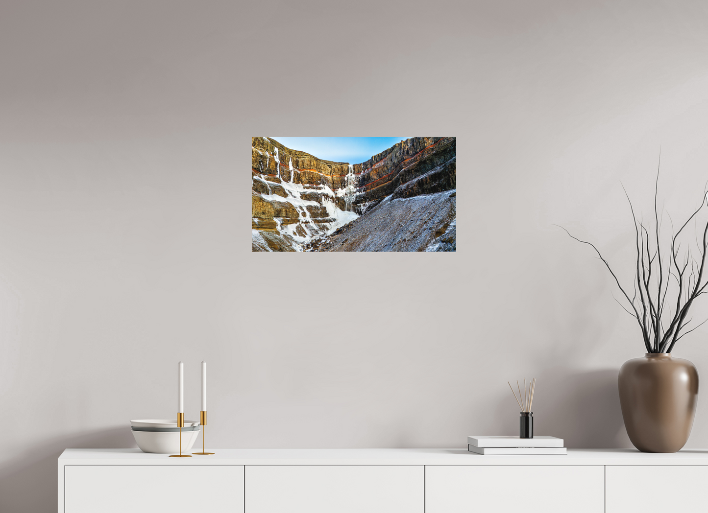 64 x 36 cm, Hahnemühle Photo Rag Bright White Hengifoss – Farben der Erde