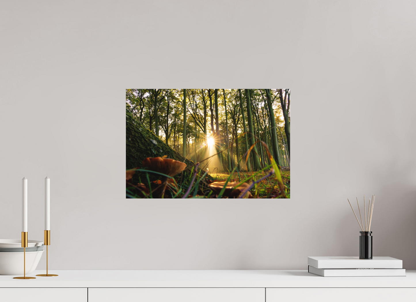 45 x 30 cm, Hahnemühle Photo Rag Bright White Sonnenstrahl im Gespensterwald
