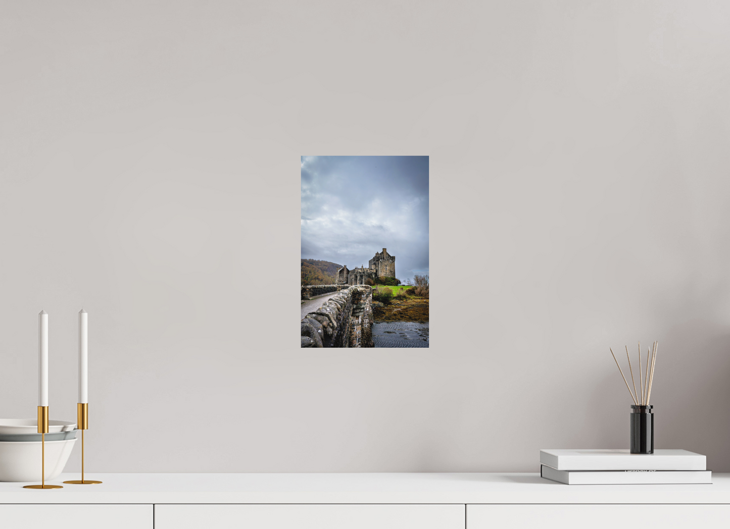 20 x 30 cm, Hahnemühle Photo Rag Bright White Eilean Donan im Sturmlicht