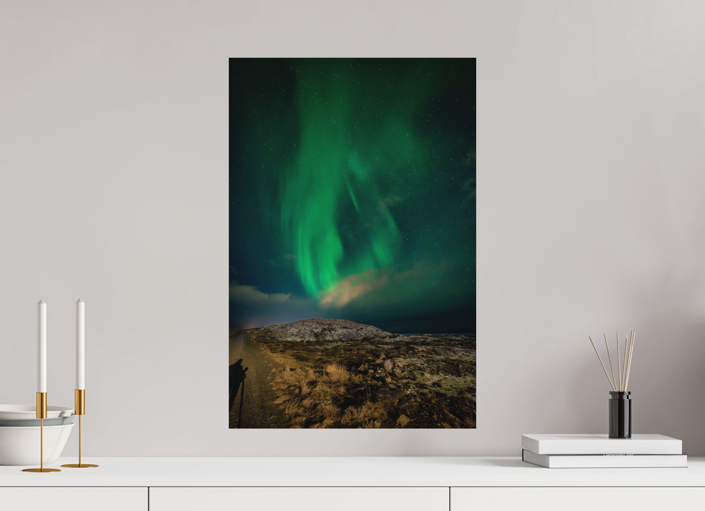 40 x 60 cm, Hahnemühle Photo Rag Bright White Schatten im Nordlicht