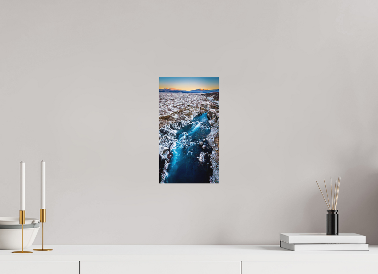 18 x 32 cm, Hahnemühle Photo Rag Bright White Blaue Ader