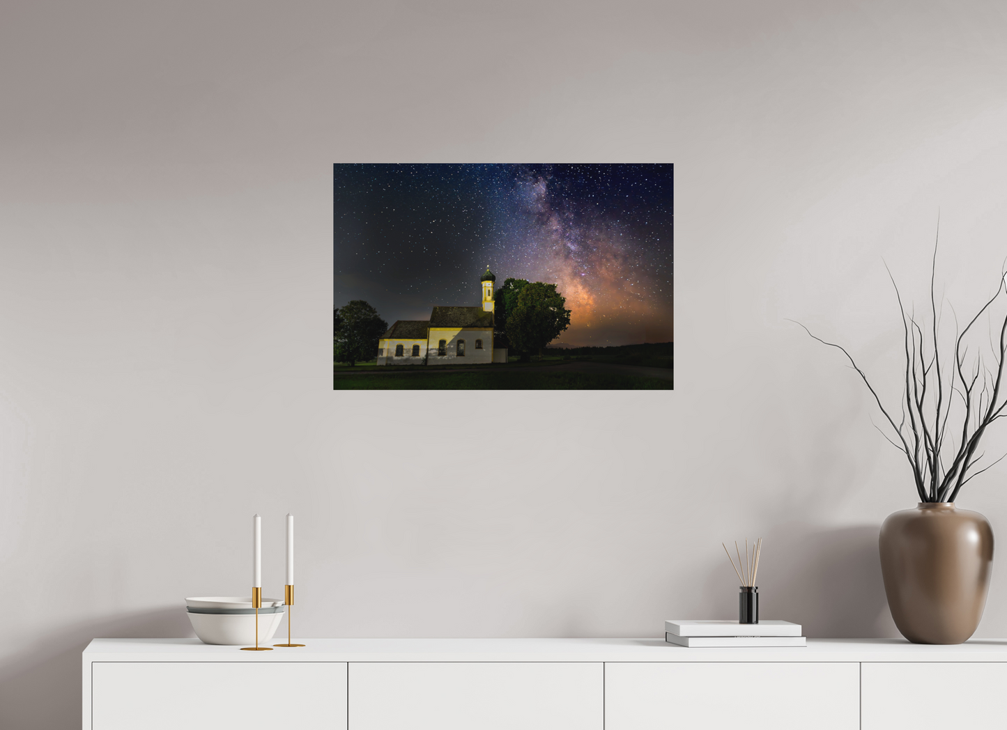 75 x 50 cm, Hahnemühle Photo Rag Bright White Sternensegen über Reistings