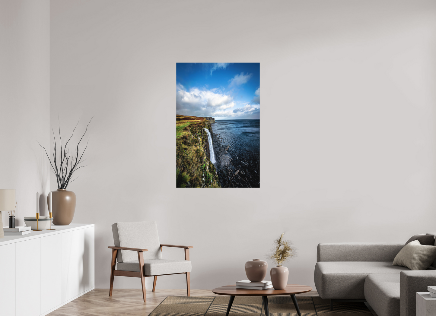 80 x 120 cm, Hahnemühle Photo Rag Bright White Kilt Falls im Herbstlicht