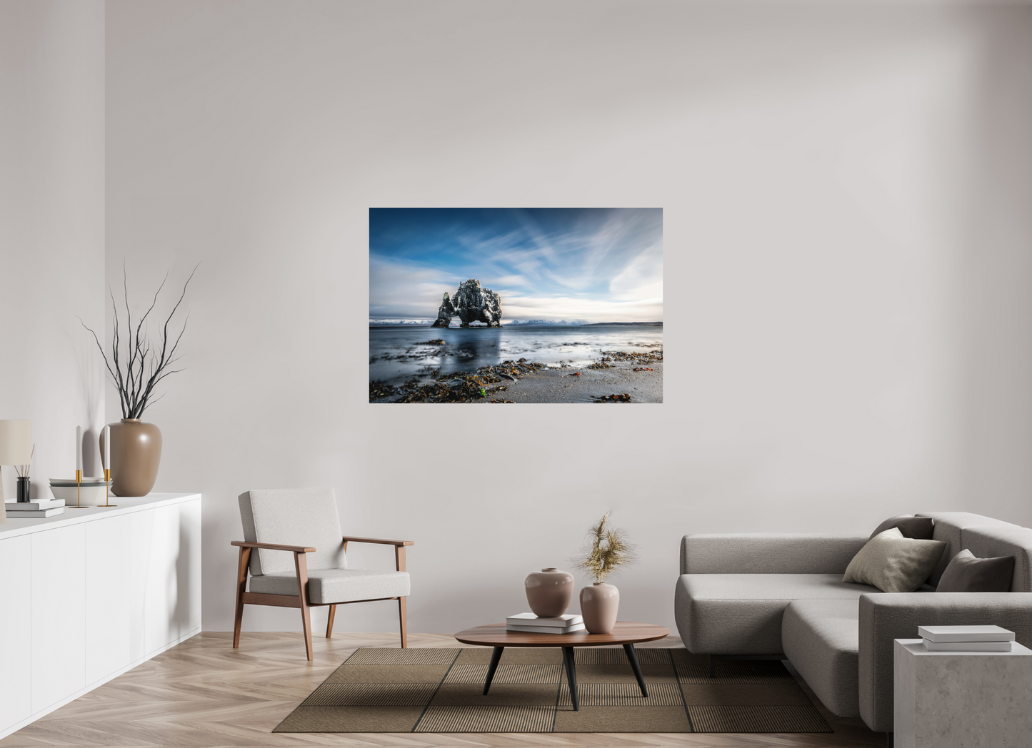 150 x 100 cm, Hahnemühle Photo Rag Bright White Hvítserkur – Der Steinriese am Meer