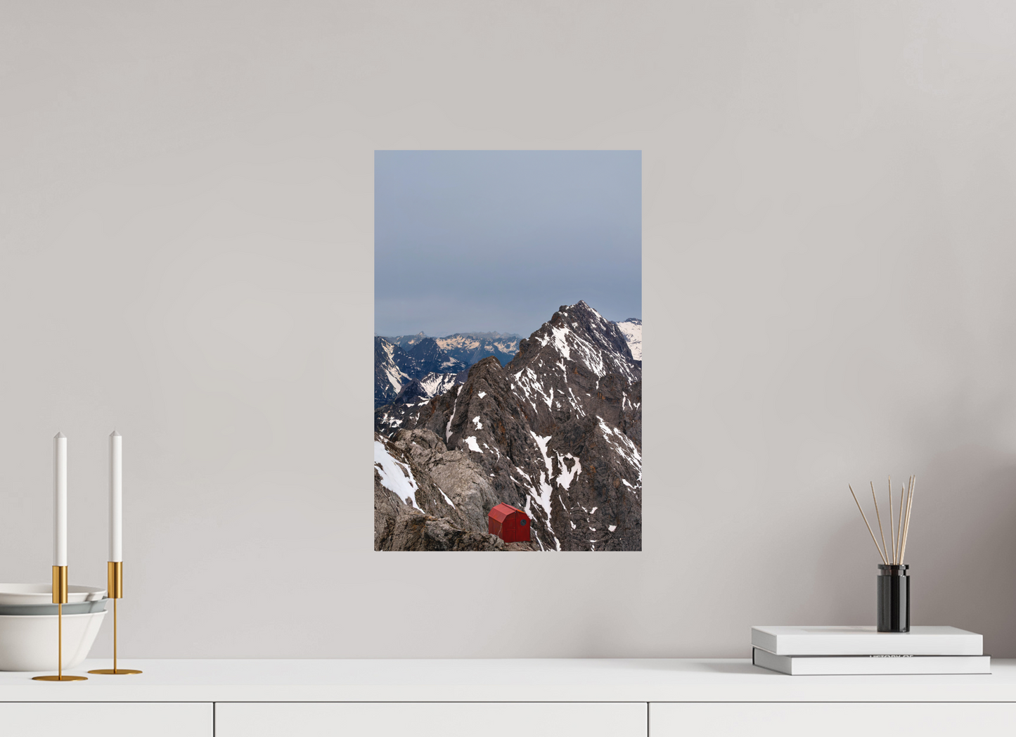 30 x 45 cm, Hahnemühle Photo Rag Bright White Rot auf der Zugspitze