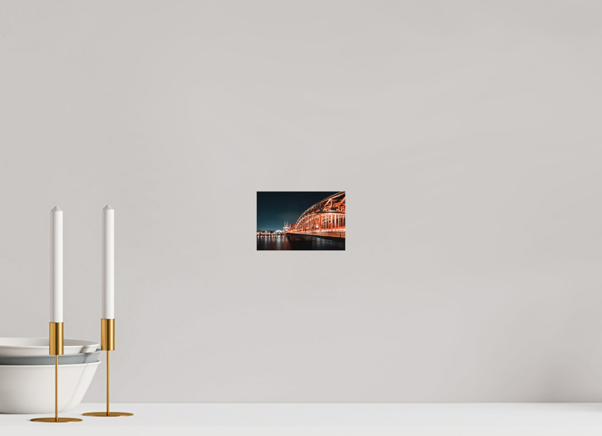 15 x 10 cm, Hahnemühle Photo Rag Bright White Köln bei Nacht