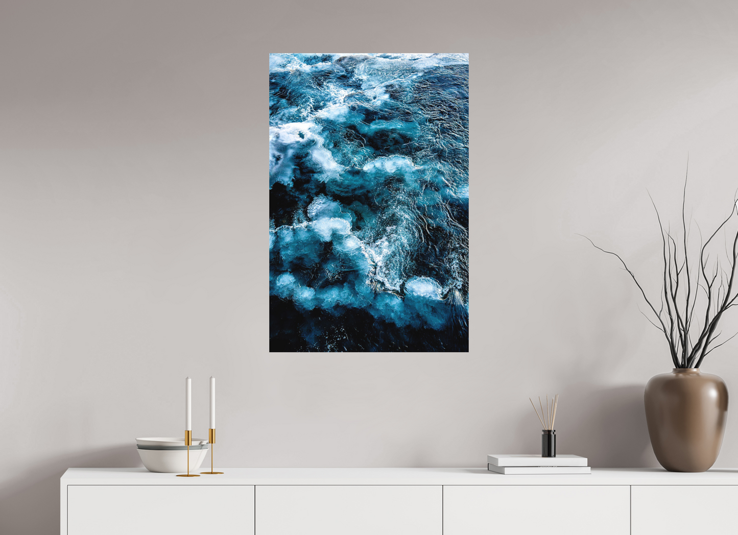 60 x 90 cm, Hahnemühle Photo Rag Bright White Tanz der kalten Strömung