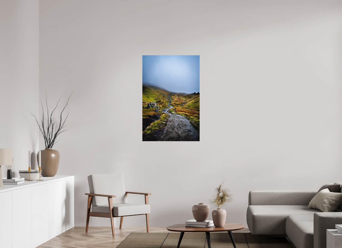 70 x 105 cm, Hahnemühle Photo Rag Bright White Der Weg zum Old Man of Storr