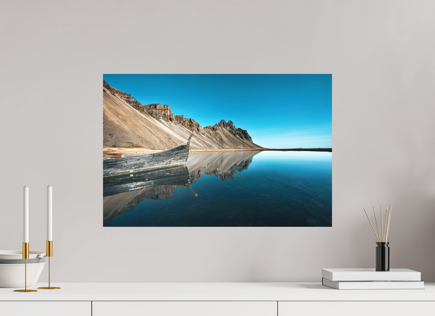 60 x 40 cm, Hahnemühle Photo Rag Bright White Spiegelung im perfekten Morgenlicht