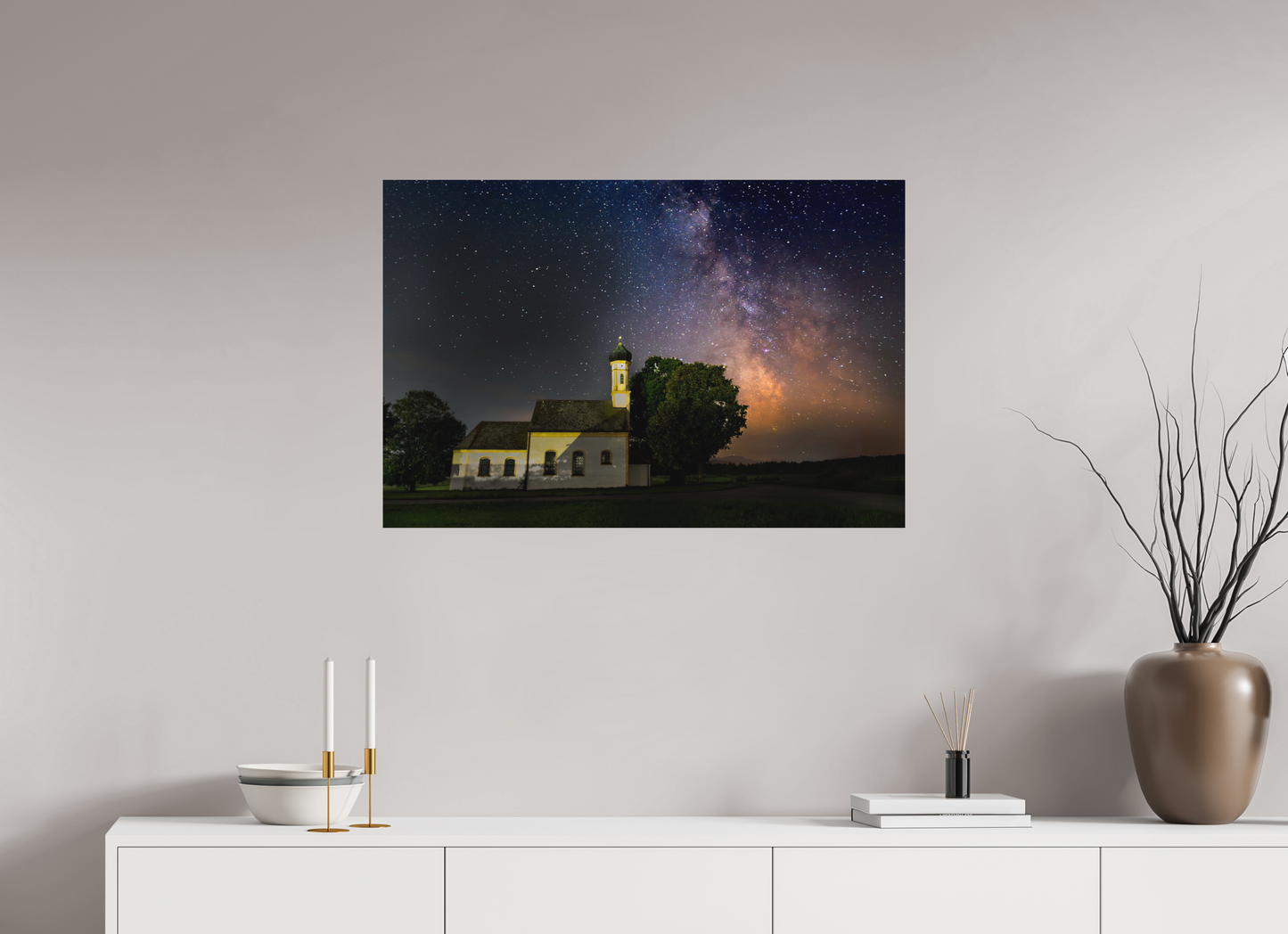 90 x 60 cm, Hahnemühle Photo Rag Bright White Sternensegen über Reistings