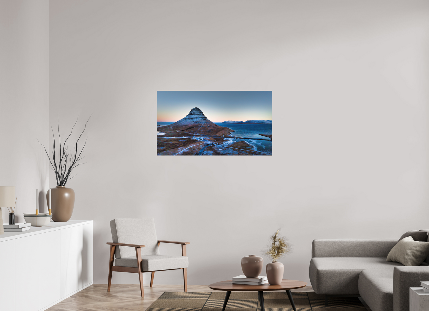 112 x 63 cm, Hahnemühle Photo Rag Bright White Kirkjufell Flight