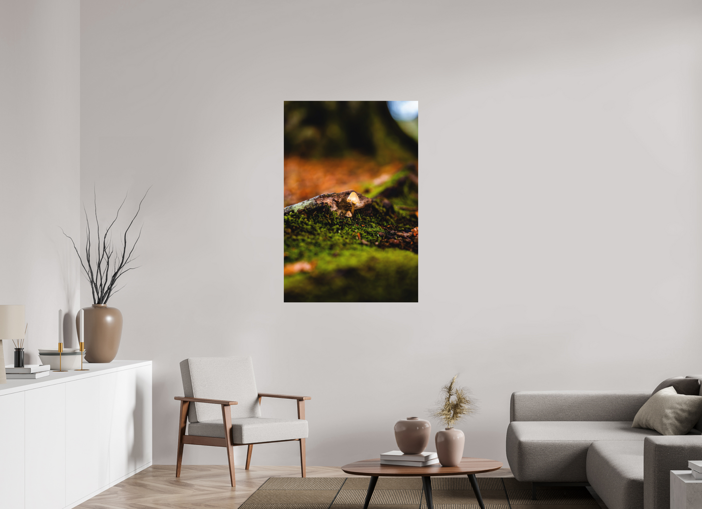80 x 120 cm, Hahnemühle Photo Rag Bright White Pilz im Moos