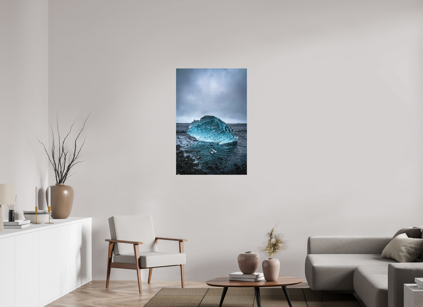 70 x 105 cm, Hahnemühle Photo Rag Bright White Frozen Blue Giant – Iceland