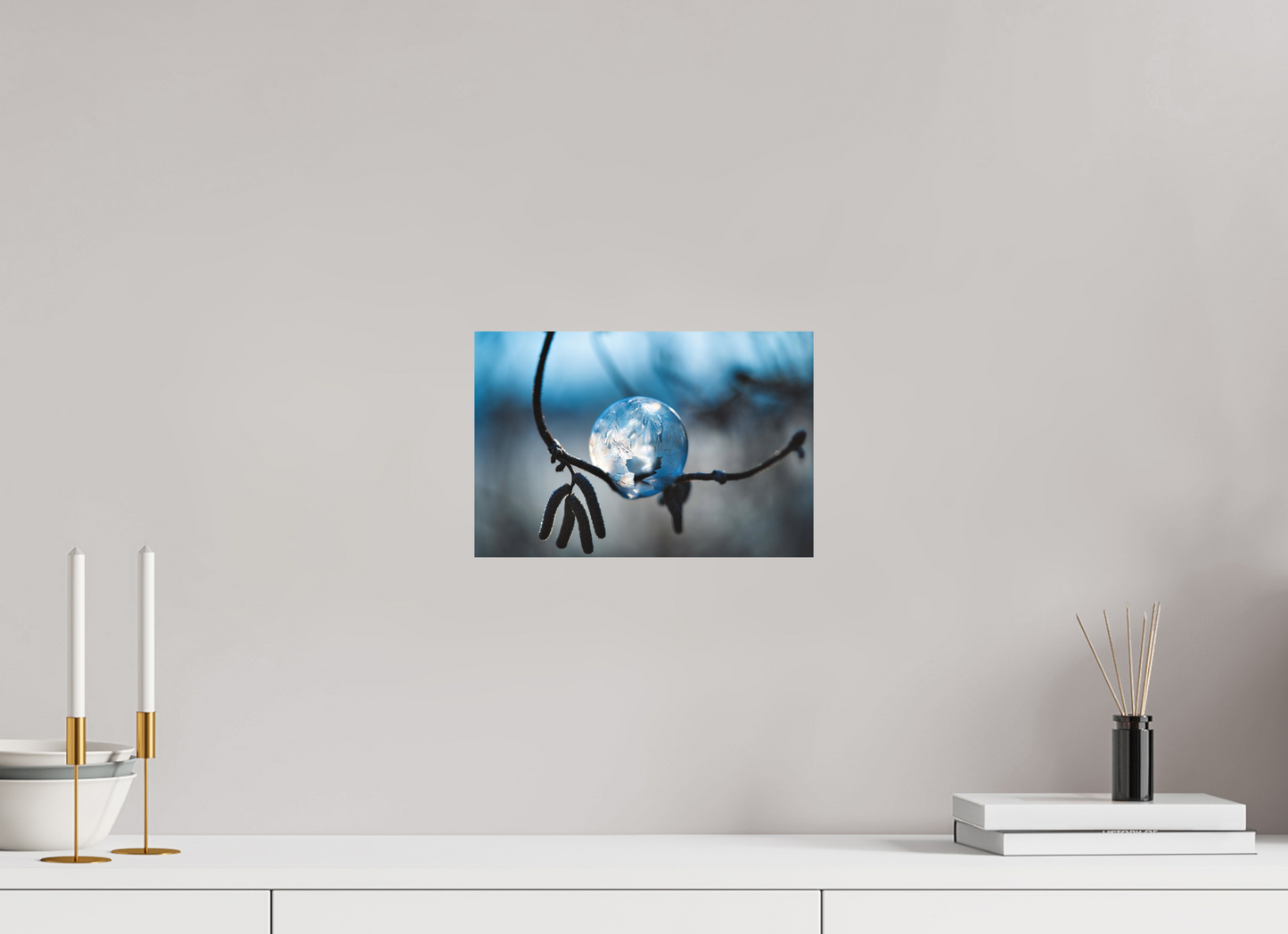 30 x 20 cm, Hahnemühle Photo Rag Bright White Gefrorene Winterblase