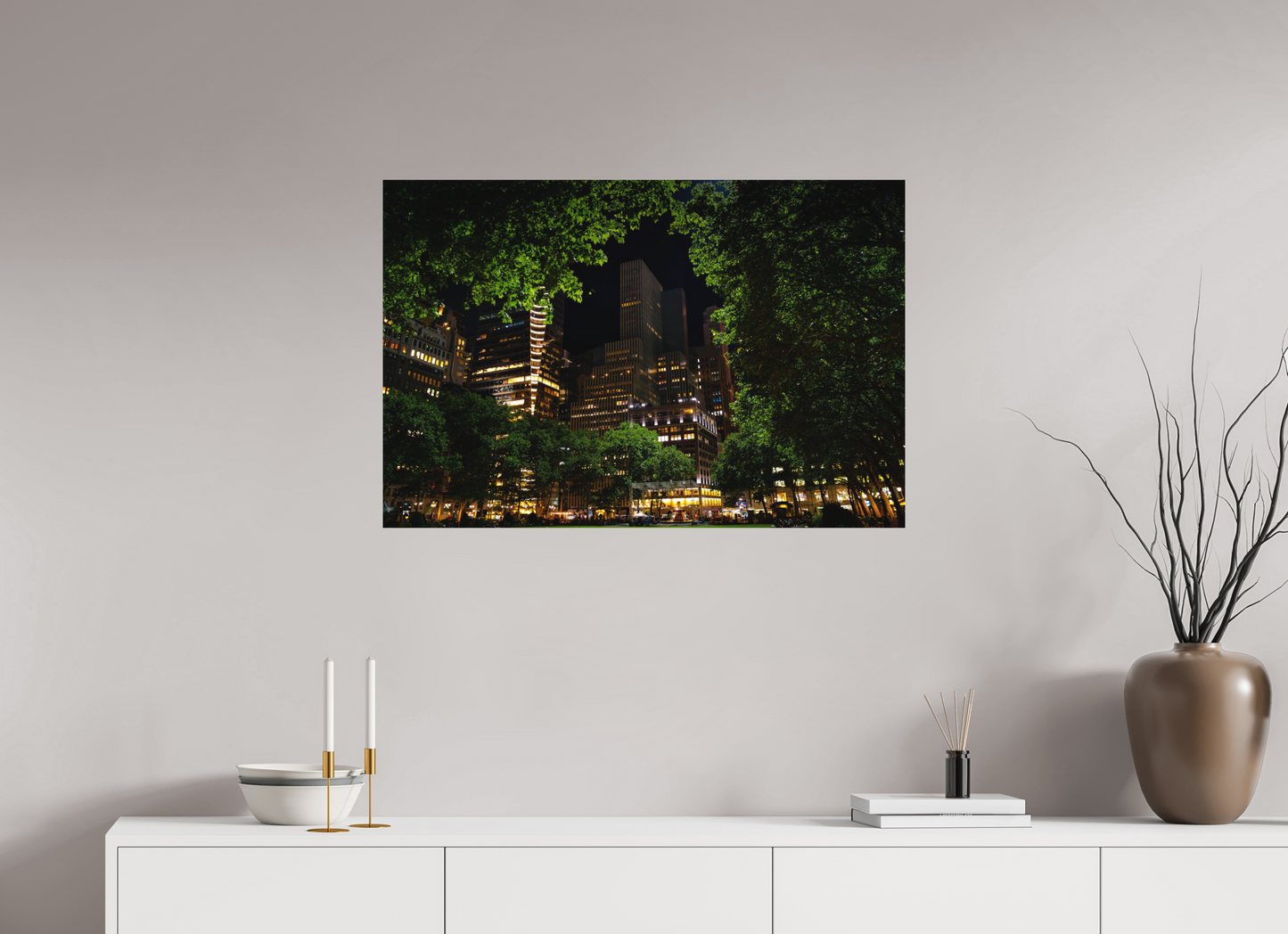 90 x 60 cm, Hahnemühle Photo Rag Bright White Bryant Park Nights