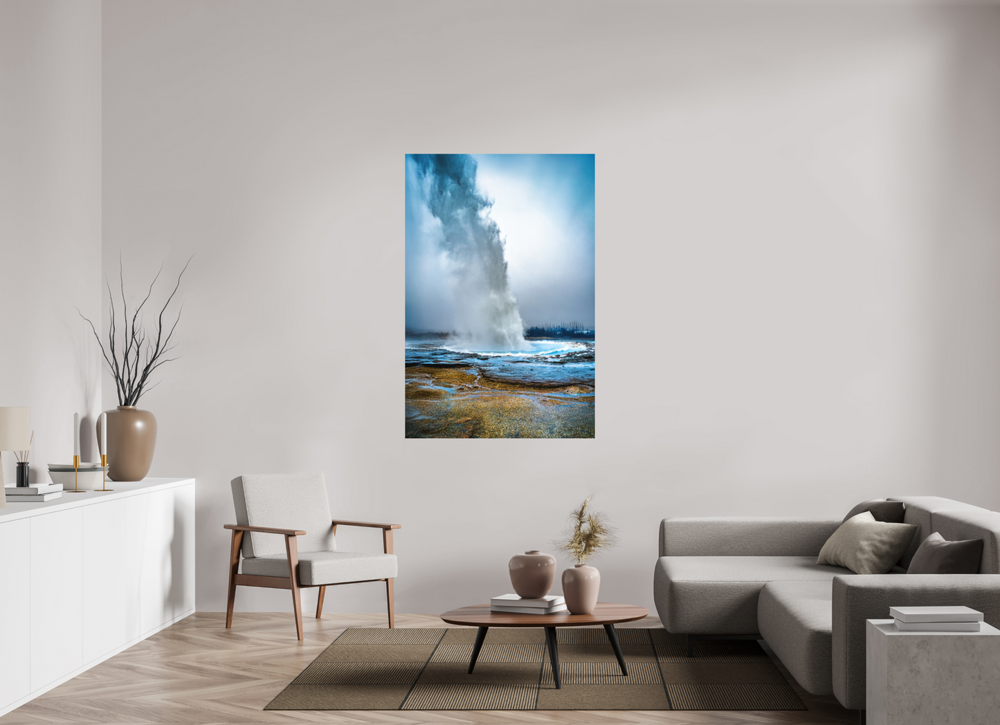 100 x 150 cm, Hahnemühle Photo Rag Bright White Der Atem des Strokkur