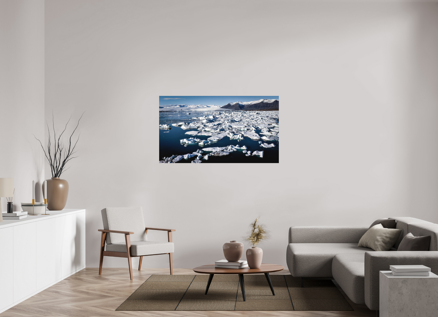 144 x 81 cm, Hahnemühle Photo Rag Bright White Eisige Weite – Jökulsárlón