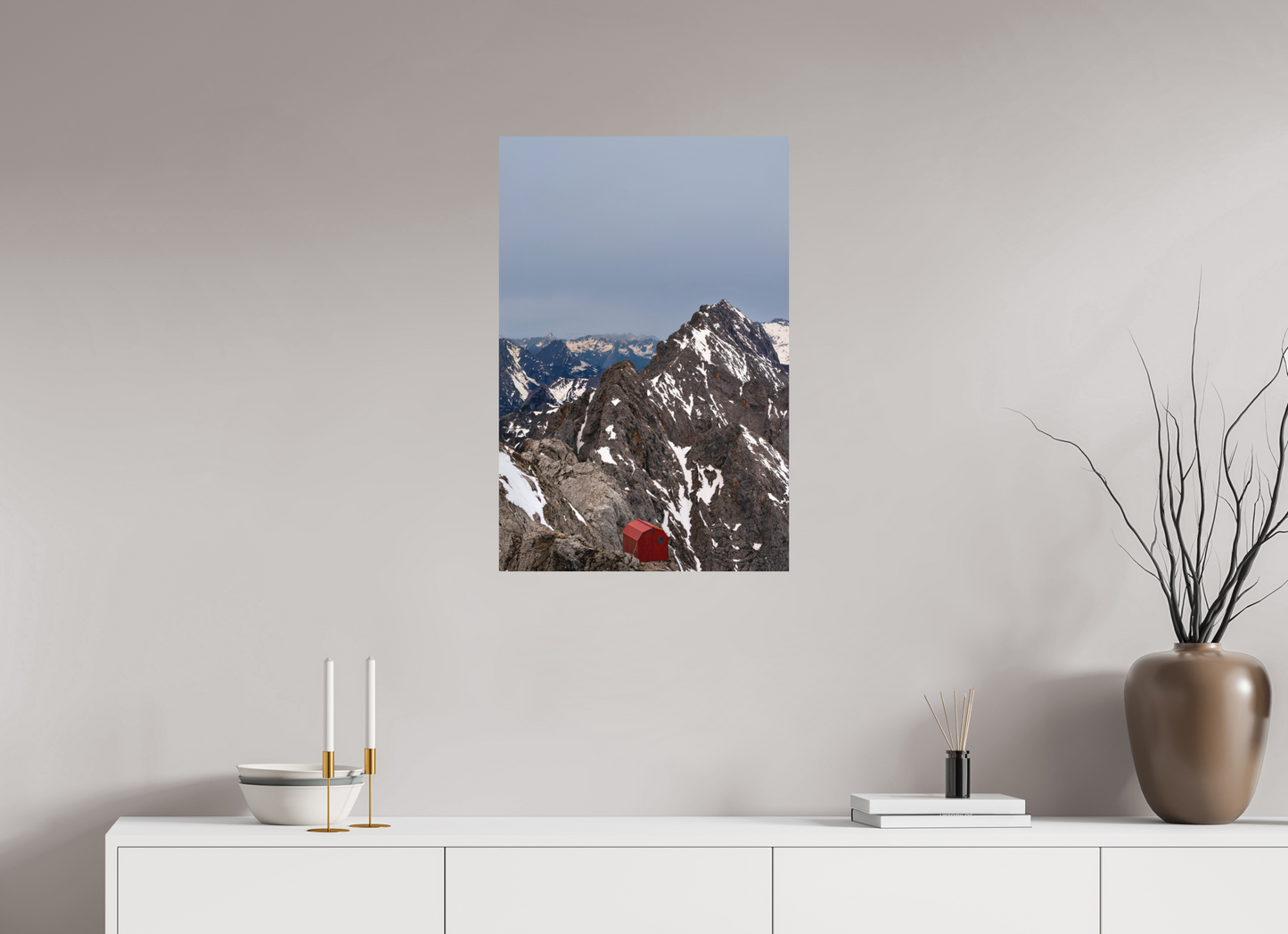 50 x 75 cm, Hahnemühle Photo Rag Bright White Rot auf der Zugspitze