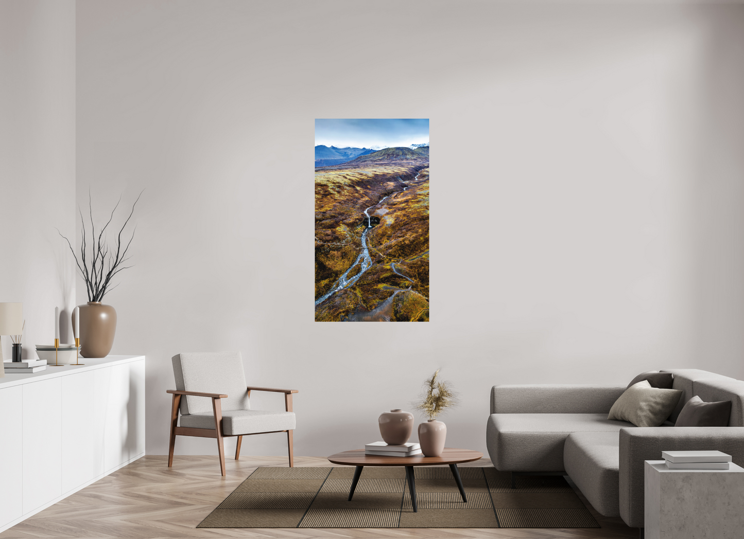 81 x 144 cm, Hahnemühle Photo Rag Bright White Svartifoss – Wasserfall im Tal der Basaltsäulen