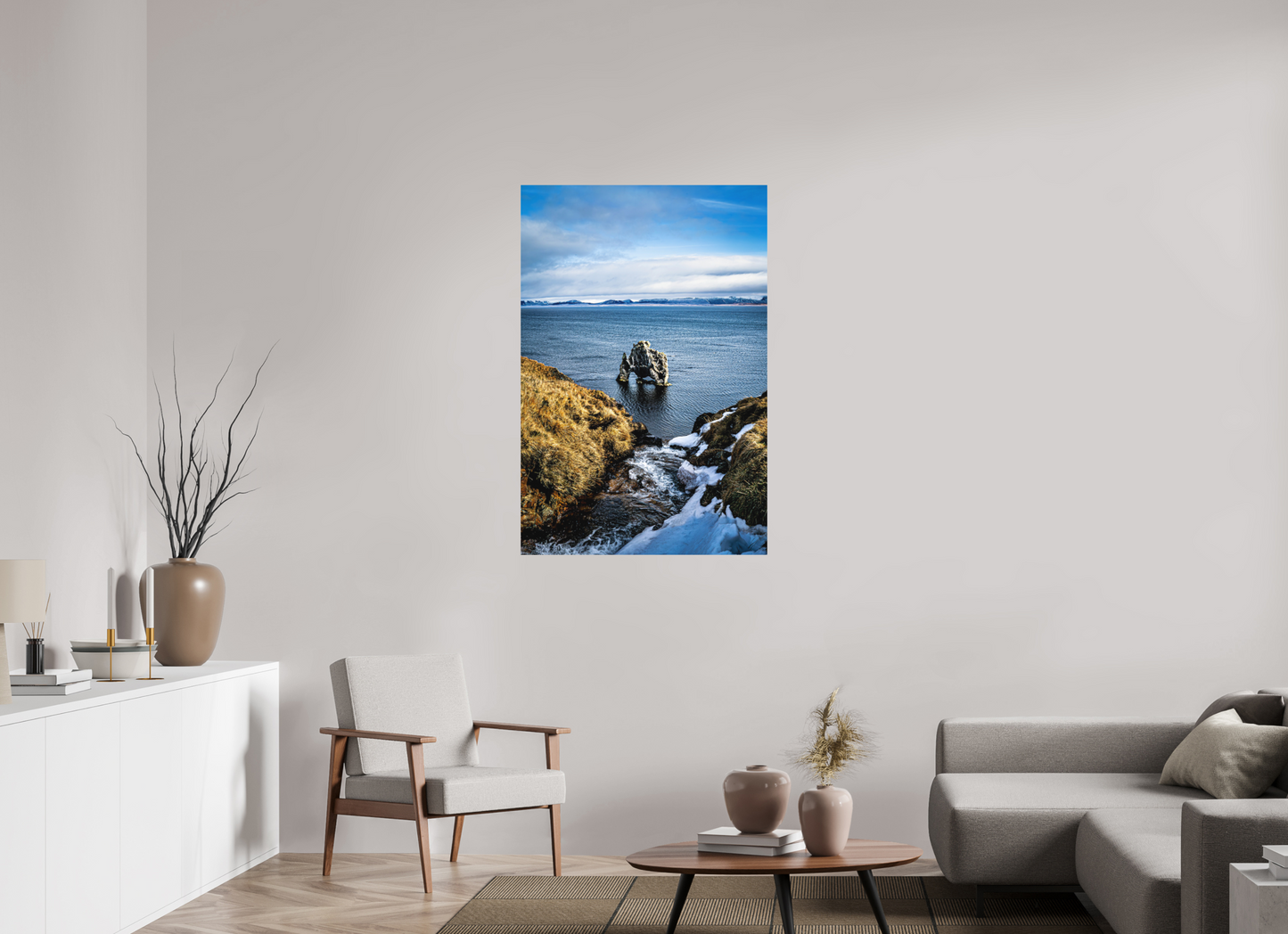 80 x 120 cm, Hahnemühle Photo Rag Bright White Hvítserkur – Blick von oben