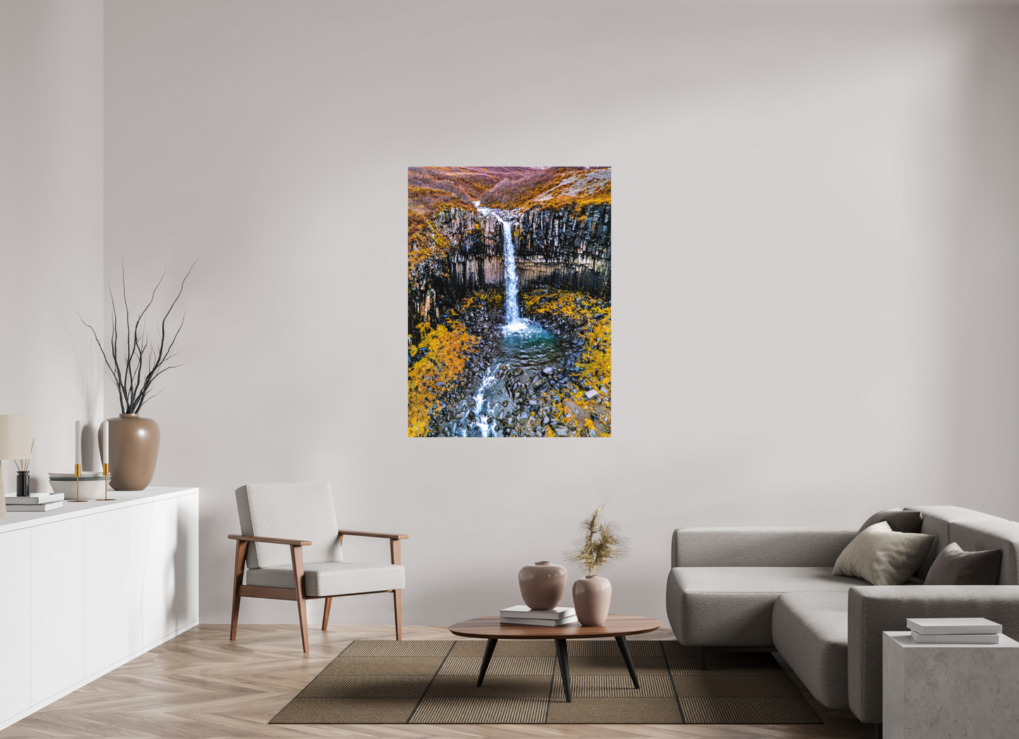 105 x 140 cm, Hahnemühle Photo Rag Bright White Svartifoss – Basaltkathedrale