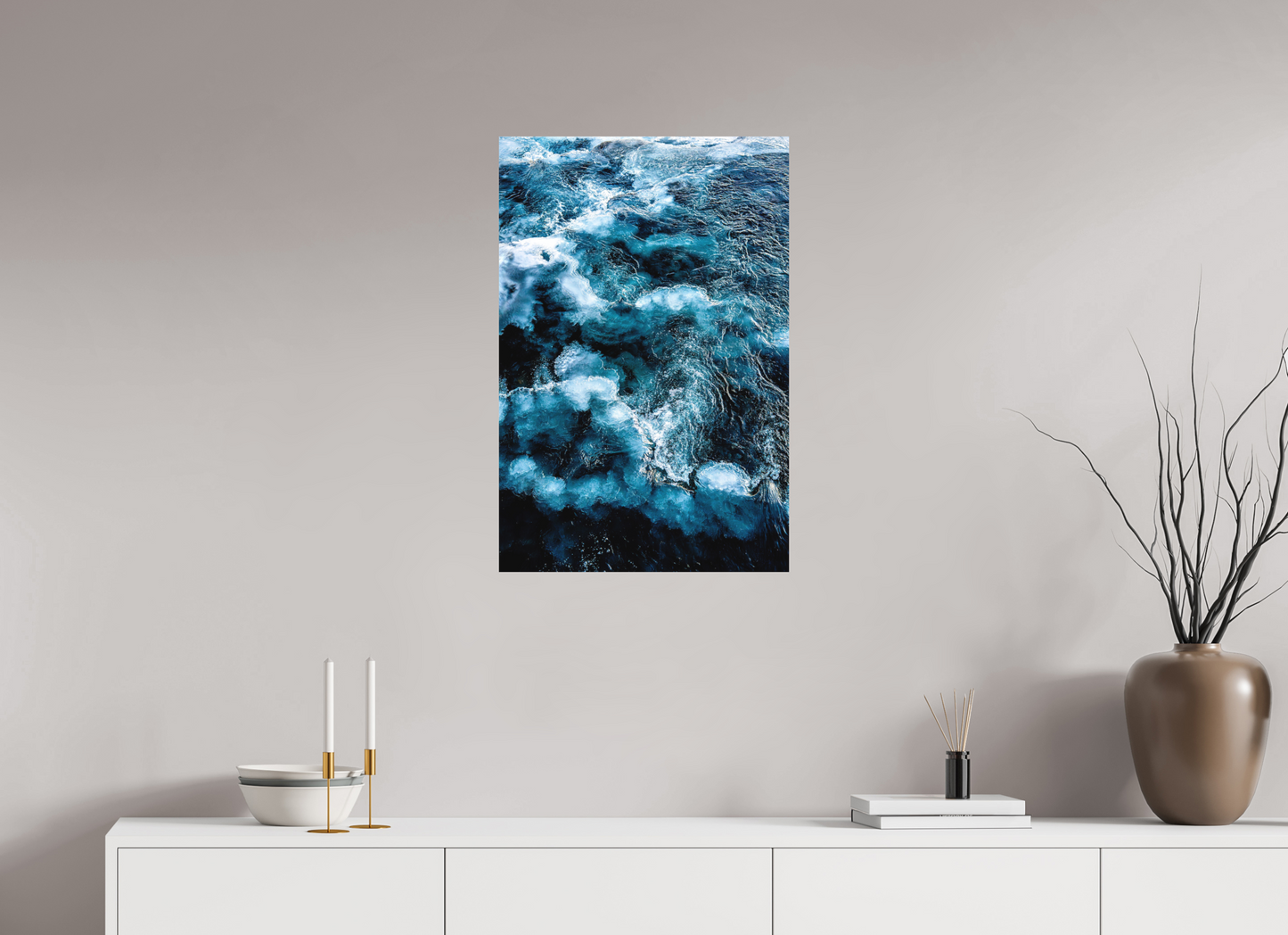 50 x 75 cm, Hahnemühle Photo Rag Bright White Tanz der kalten Strömung