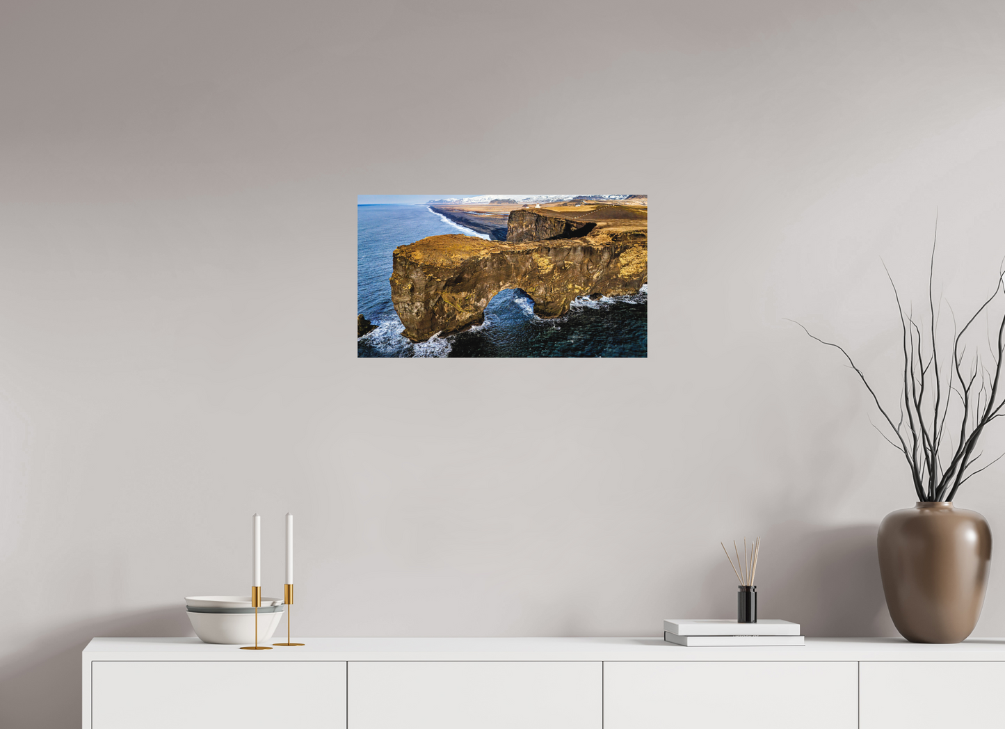 64 x 36 cm, Hahnemühle Photo Rag Bright White Dyrhólaey – Das Tor zum Atlantik
