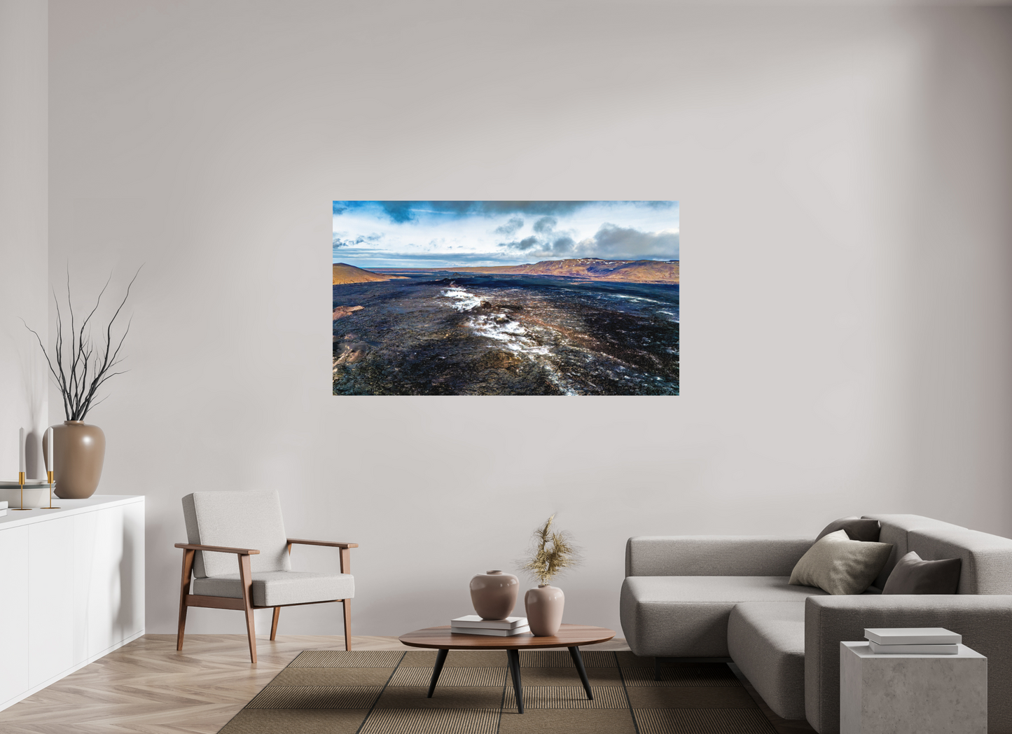 176 x 99 cm, Hahnemühle Photo Rag Bright White Atem der Erde – Vulkanfelder
