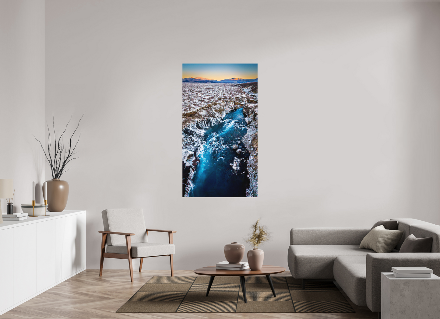 90 x 160 cm, Hahnemühle Photo Rag Bright White Blaue Ader