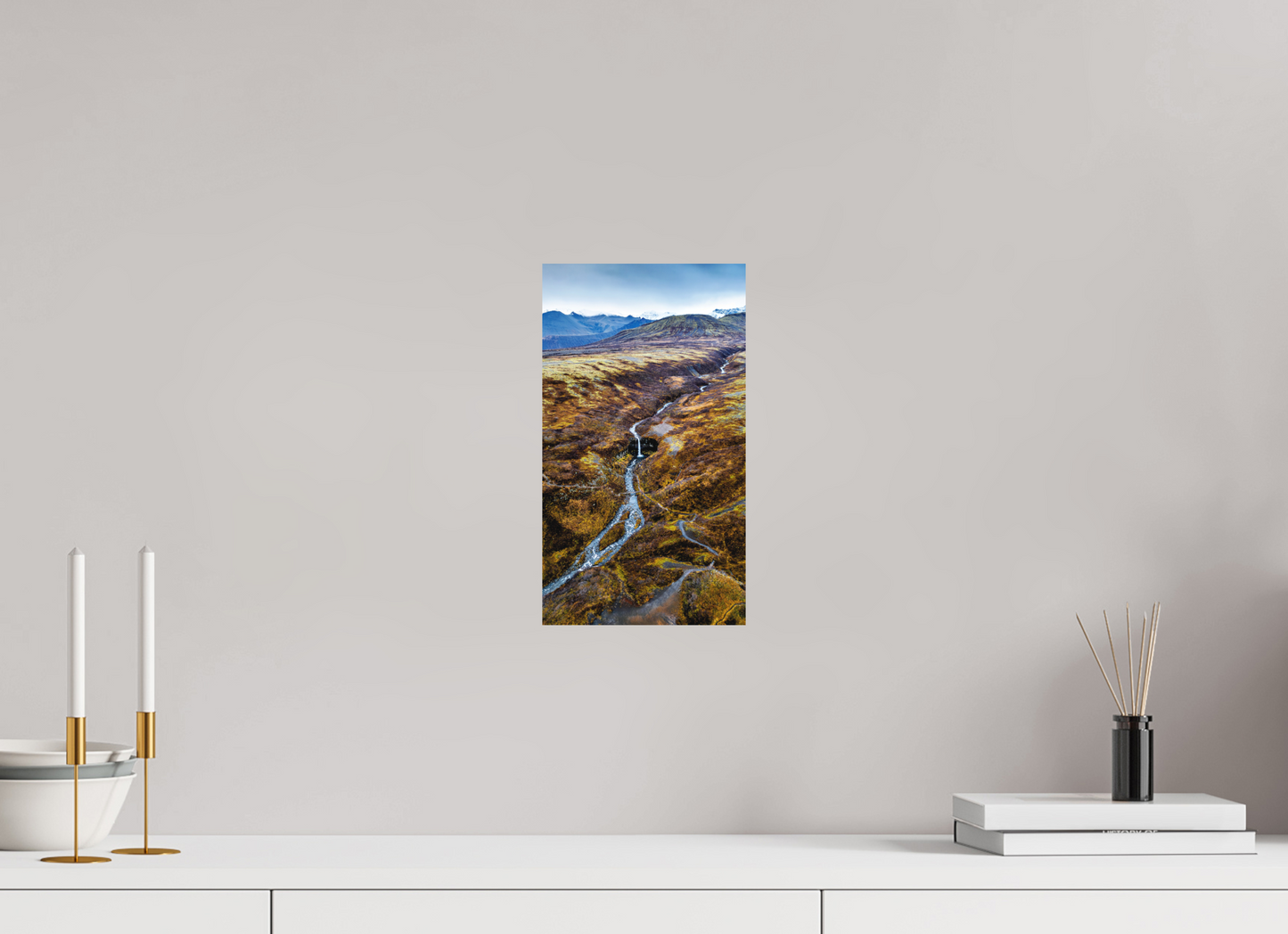 18 x 32 cm, Hahnemühle Photo Rag Bright White Svartifoss – Wasserfall im Tal der Basaltsäulen