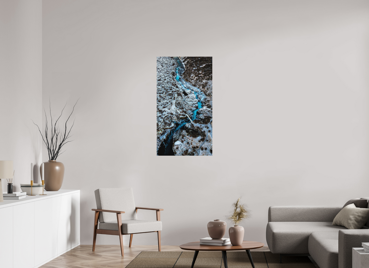 63 x 112 cm, Hahnemühle Photo Rag Bright White Türkispfad