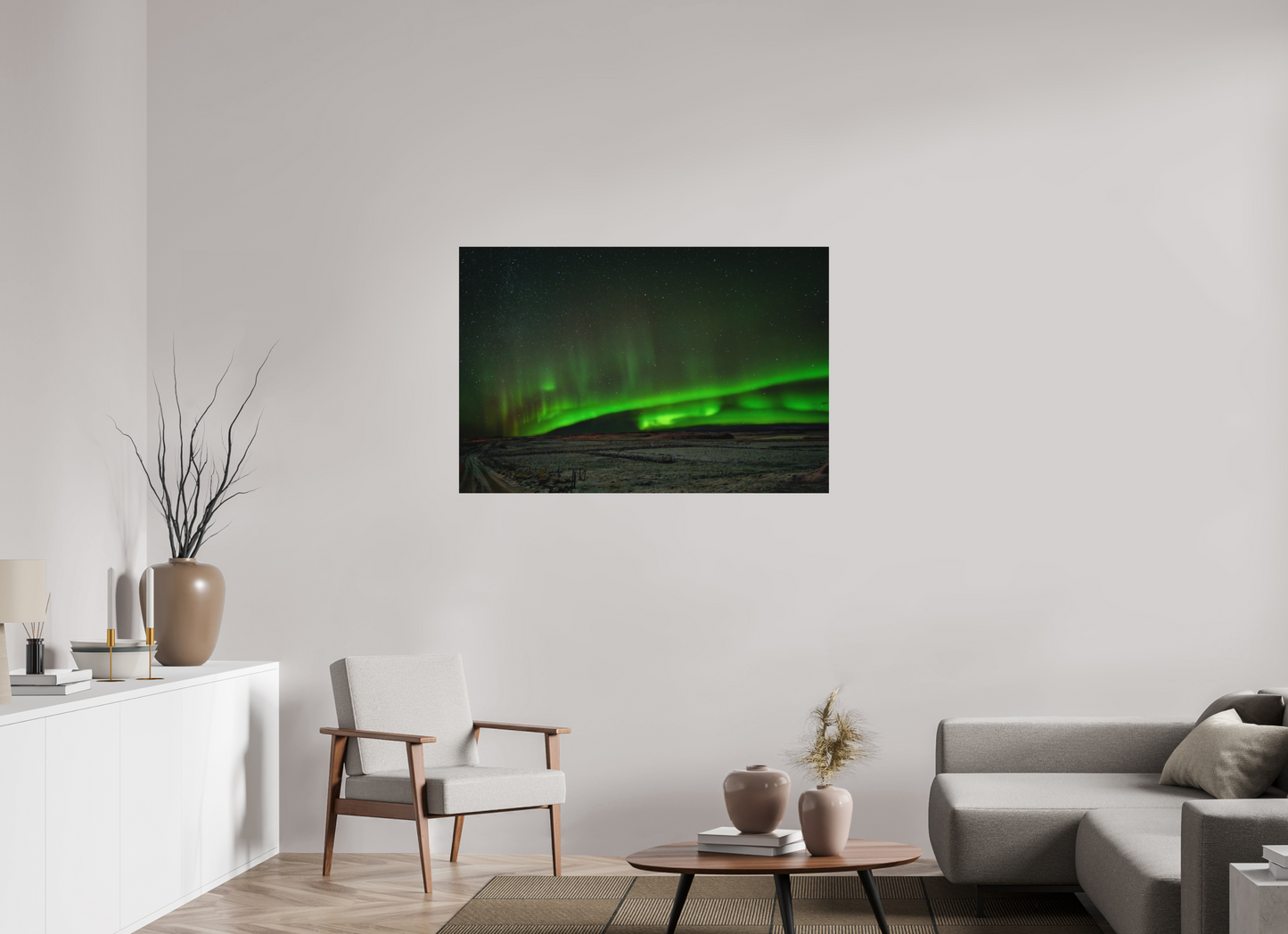 120 x 80 cm, Hahnemühle Photo Rag Bright White Gefrorene Spur ins Licht – Belohnung nach -17°