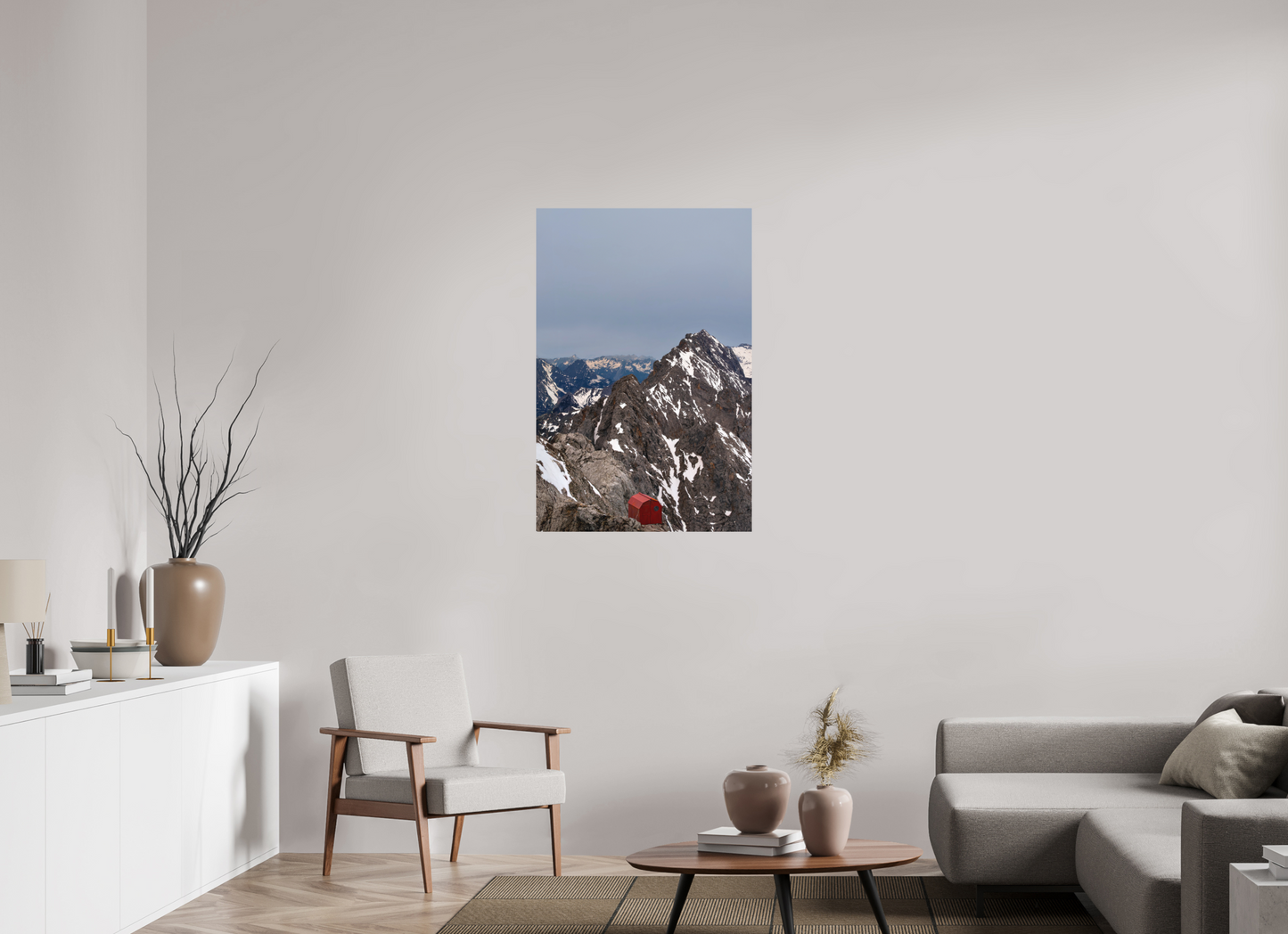 70 x 105 cm, Hahnemühle Photo Rag Bright White Rot auf der Zugspitze