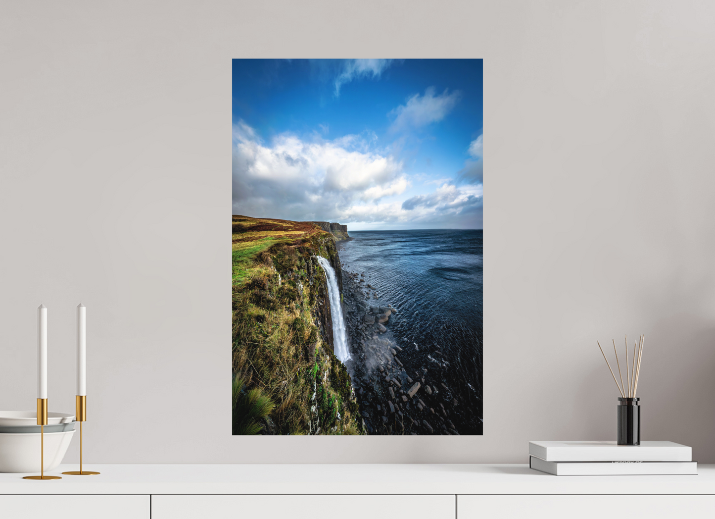 40 x 60 cm, Hahnemühle Photo Rag Bright White Kilt Falls im Herbstlicht