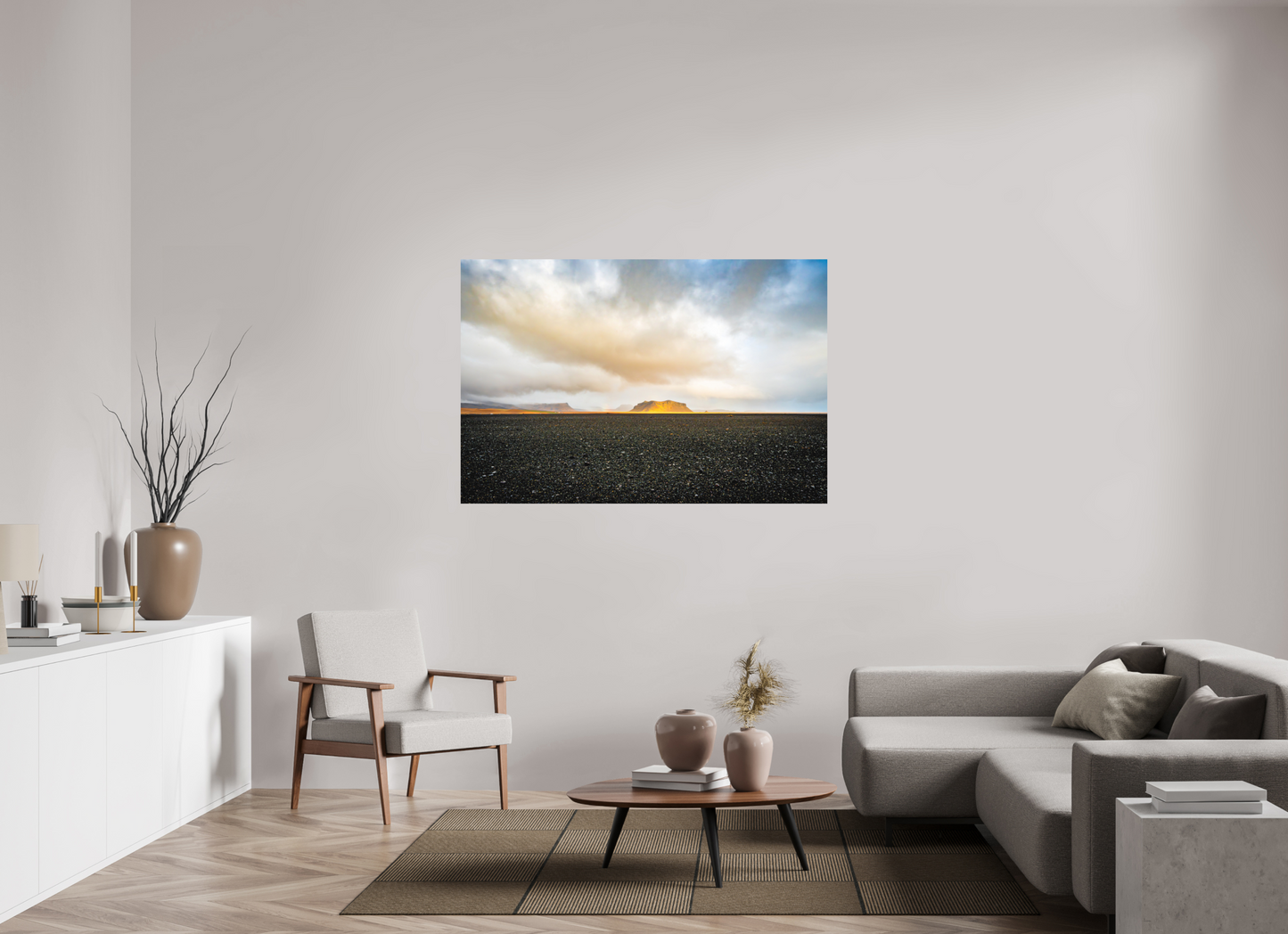 150 x 100 cm, Hahnemühle Photo Rag Bright White Golden Desert Iceland