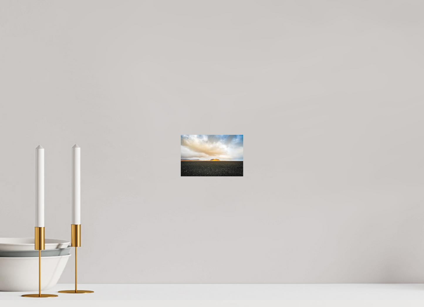 15 x 10 cm, Hahnemühle Photo Rag Bright White Golden Desert Iceland