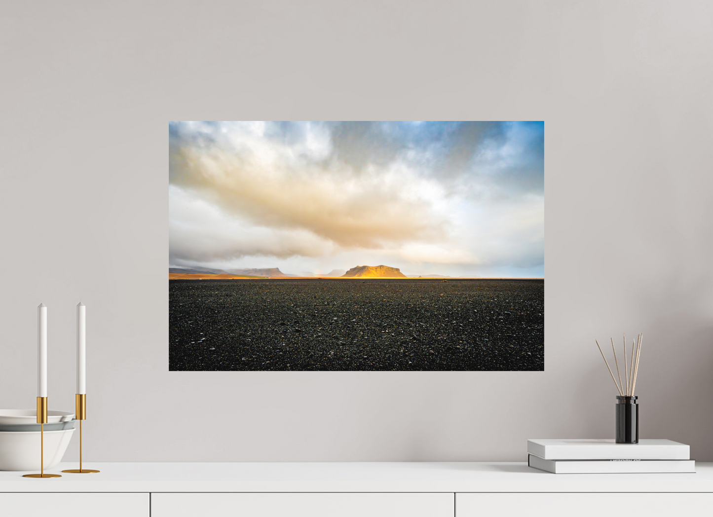 60 x 40 cm, Hahnemühle Photo Rag Bright White Golden Desert Iceland