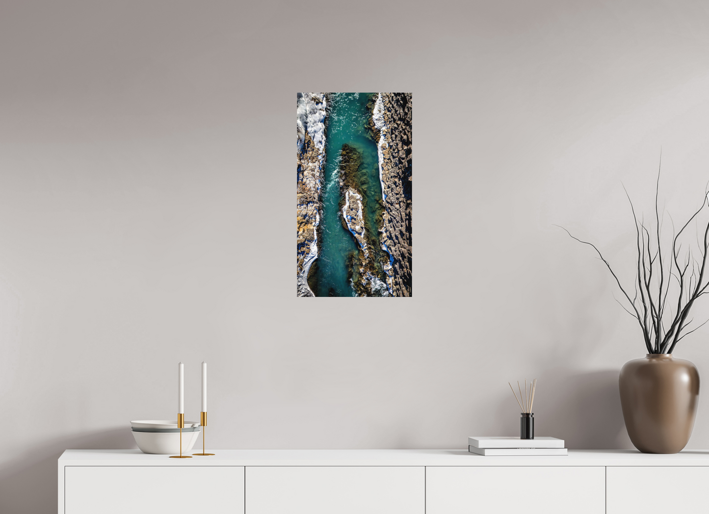 36 x 64 cm, Hahnemühle Photo Rag Bright White Studlagil – Eisblauer Canyon