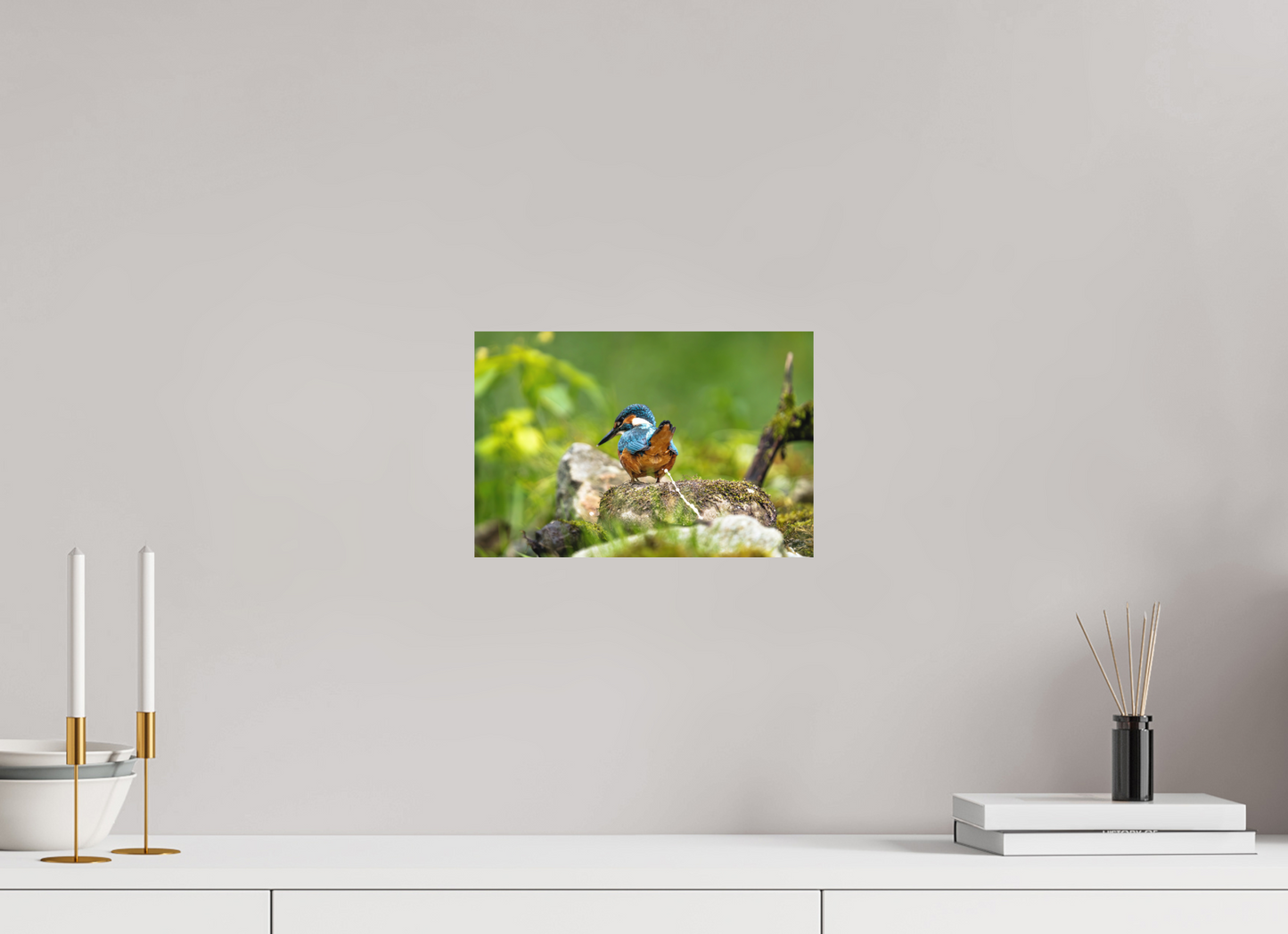 30 x 20 cm, Hahnemühle Photo Rag Bright White Sh*t, a Kingfisher