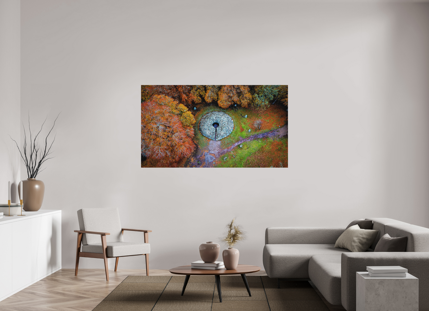 176 x 99 cm, Hahnemühle Photo Rag Bright White Steinkreis