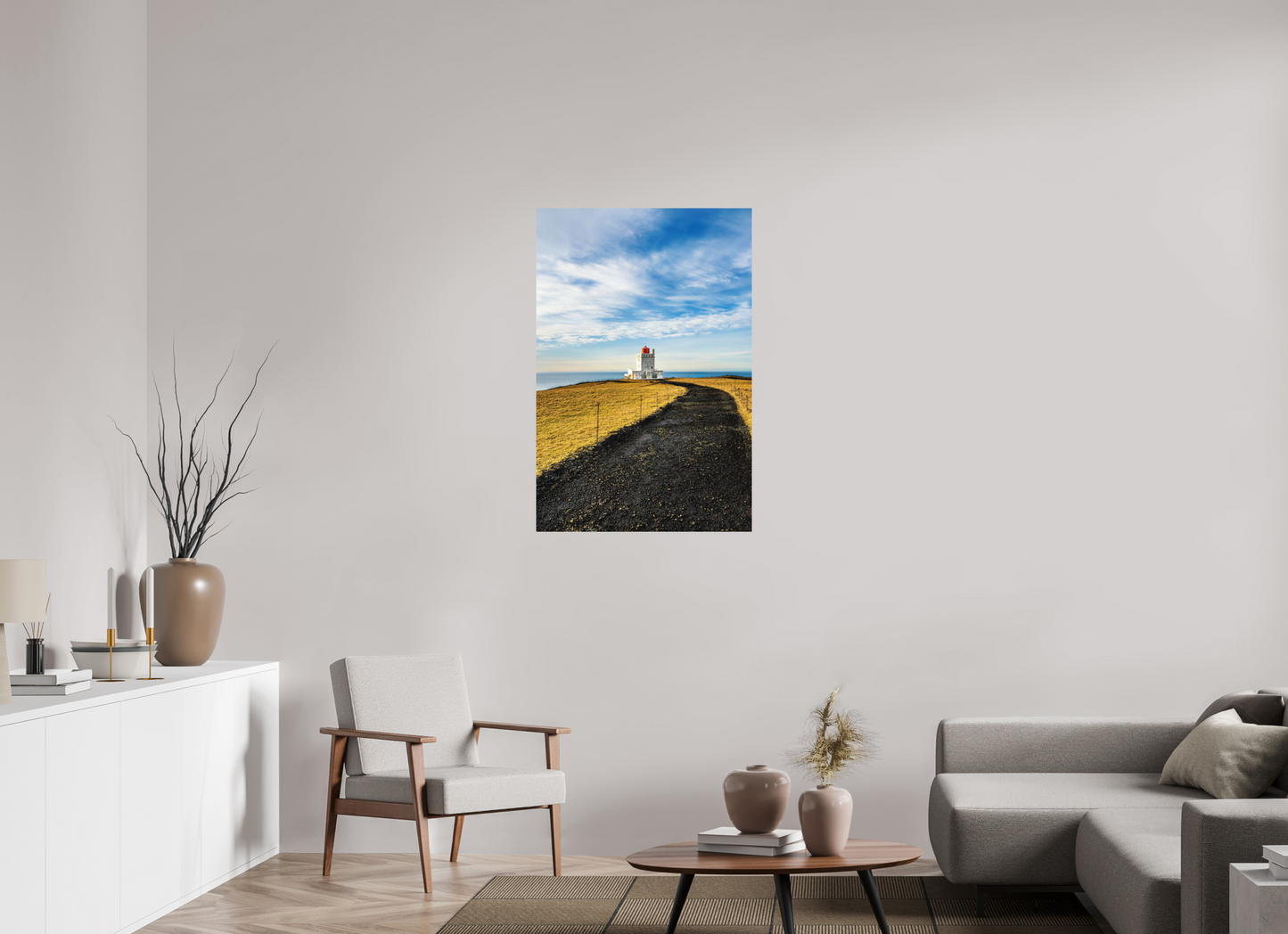 70 x 105 cm, Hahnemühle Photo Rag Bright White Dyrhólaey – Weg ins Licht
