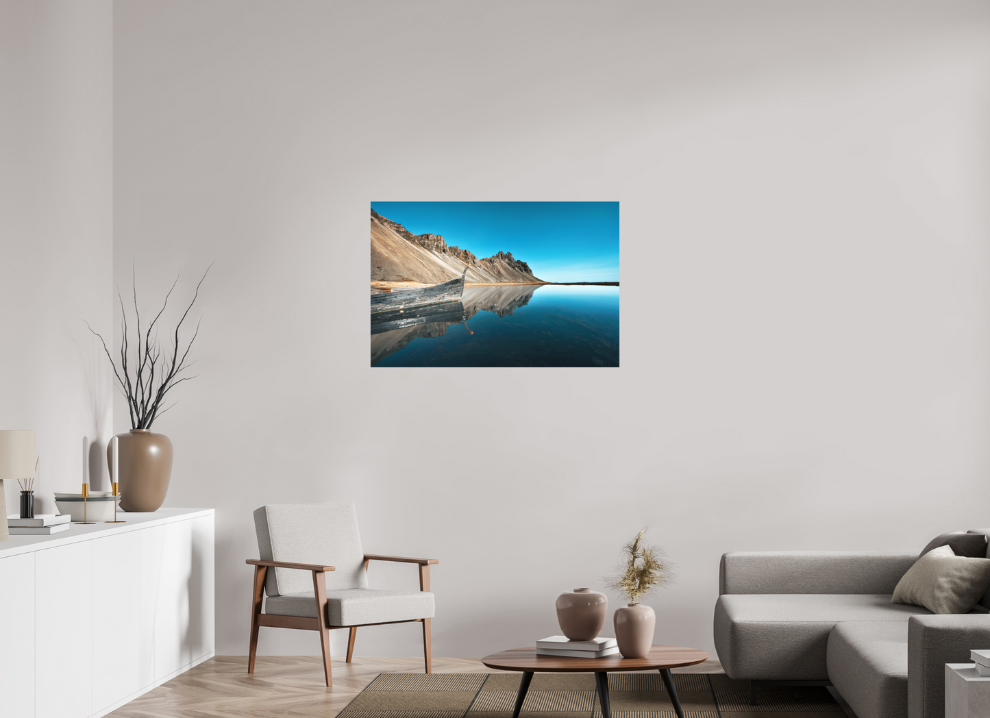 105 x 70 cm, Hahnemühle Photo Rag Bright White Spiegelung im perfekten Morgenlicht