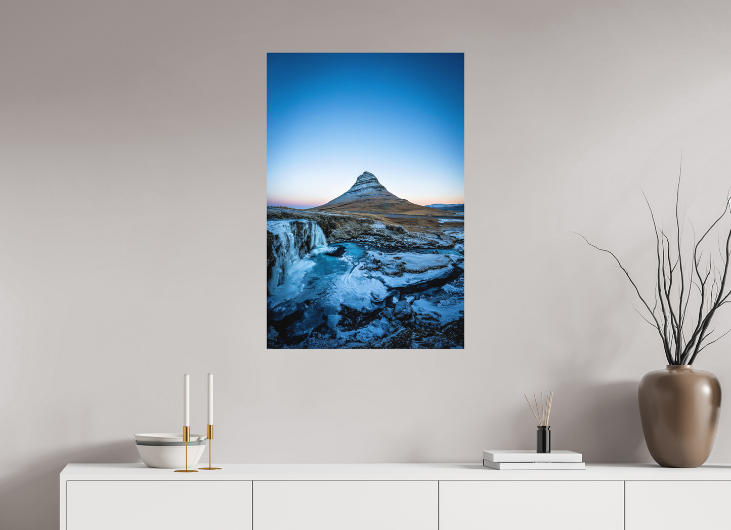 60 x 90 cm, Hahnemühle Photo Rag Bright White Kirkjufell Moments